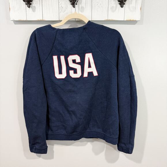 Nike Tech Fleece Team USA Olympic Jacket 2016 Navy Women’s M EUC - Picture 2 of 6